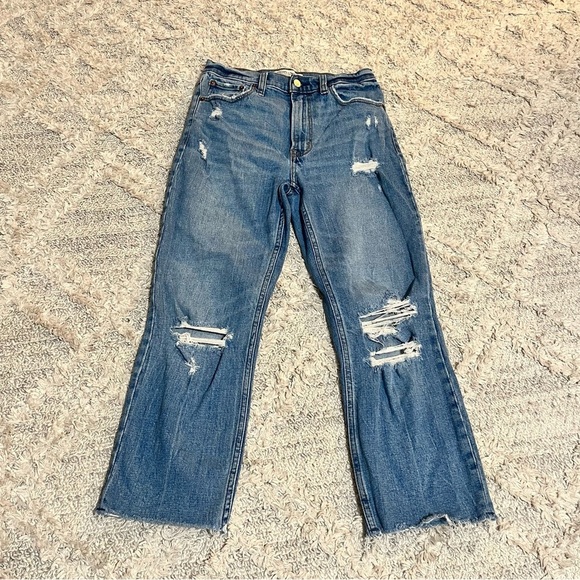 Abercrombie & Fitch Denim - Abercrombie Fitch Jeans Womens 27/4's The Ankle Straight Ultra High Rise Blue